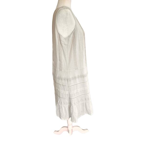 Garnet Hill Women's Mini Dress in Cream - Picture 9 of 16